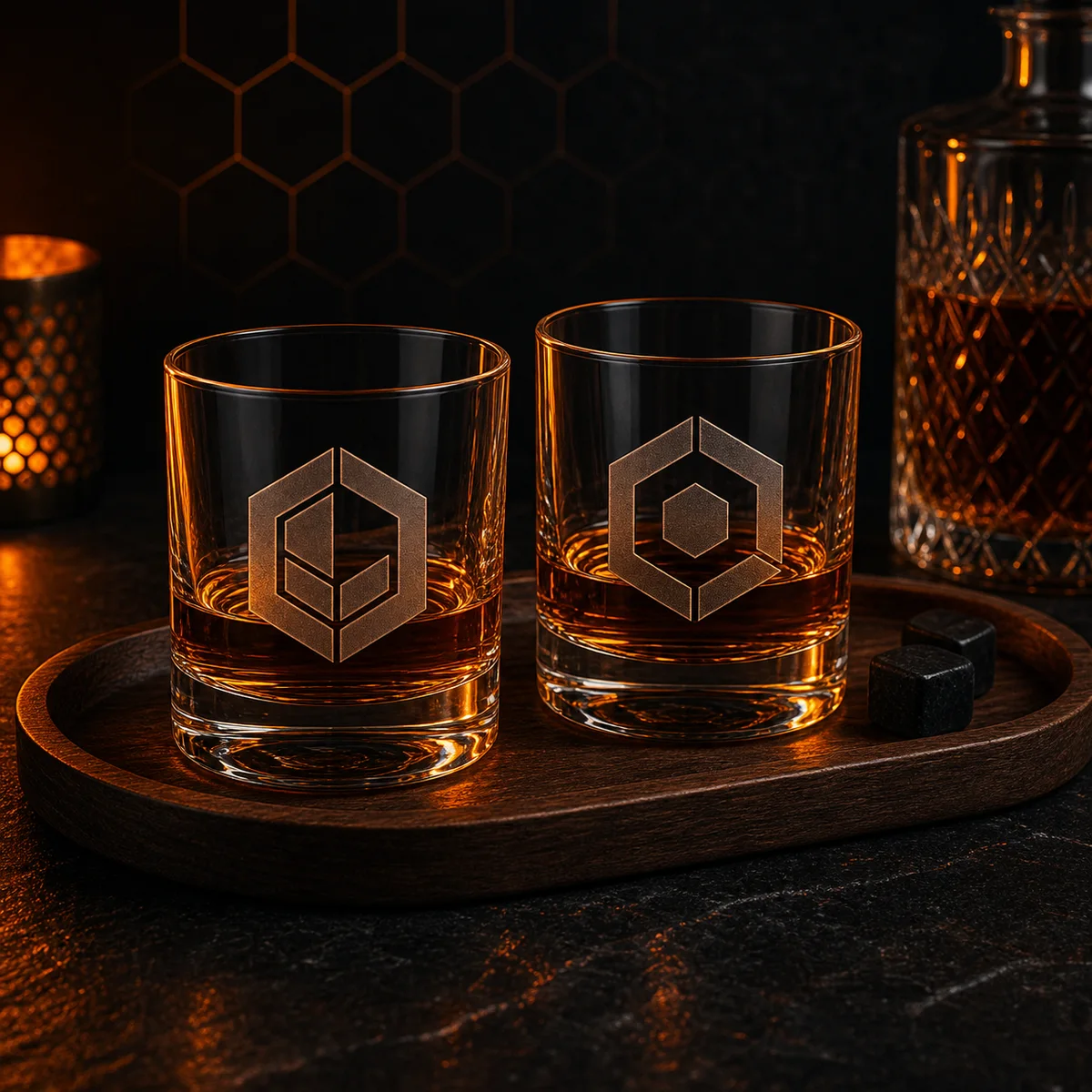 Engraved Whiskey Glasses